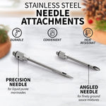 FlavorDirect - Marinade Injector with Double Needle Set made of Stainless Steel