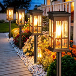 Solarleuchten im Laternenstil – 2er Set für den Garten