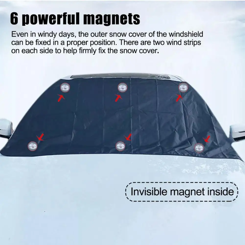 Allwetter-Schutz – Magnetischer Windschutz für Autos, Frost- und UV-Schutz