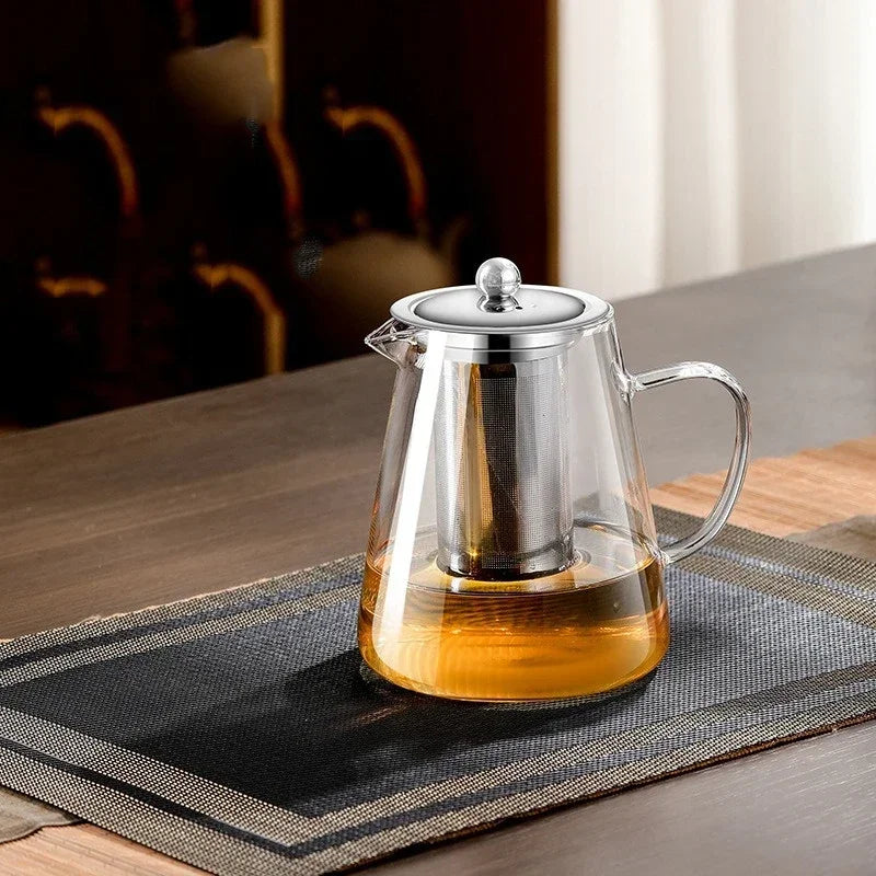 Elegante Teekanne aus Borosilikatglas – Ideal für Teeliebhaber