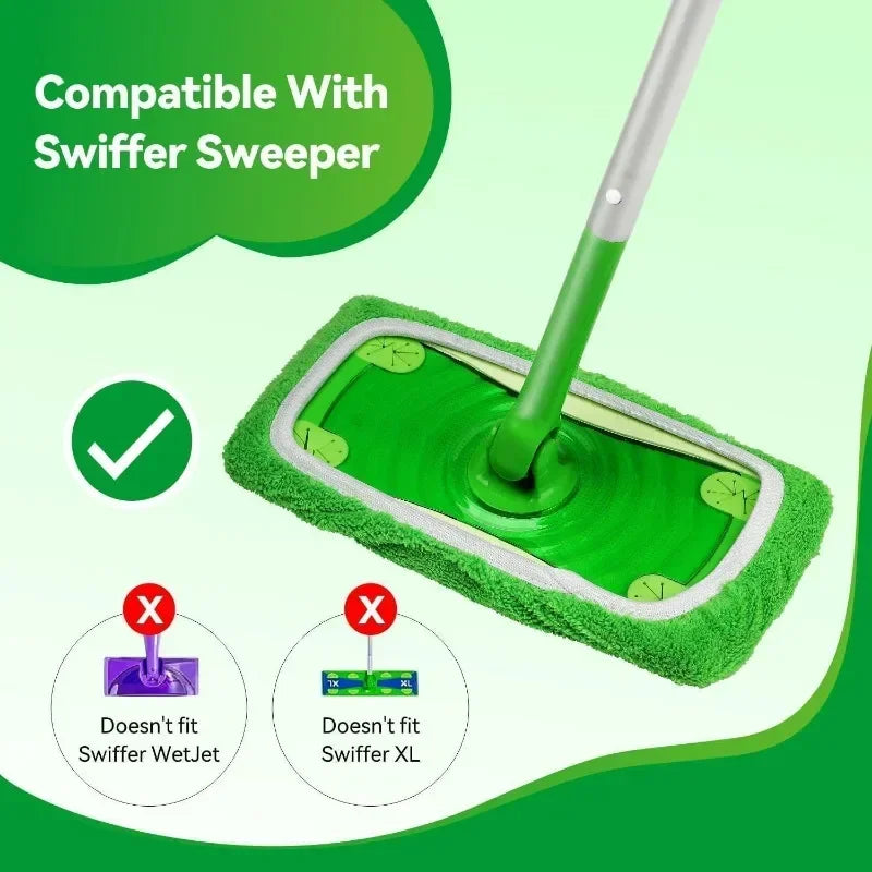 Wiederverwendbare Mikrofaser-Mopp-Pads – 6er Set für gründliche Reinigung
