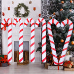 Aufblasbare Weihnachtszuckerstangen – 4er Set PVC-Dekorationen, 87 cm