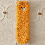 Wärmeschmeichler Women's Cuddle Socks | Fluffy & Cozy | 3D Bear Pattern