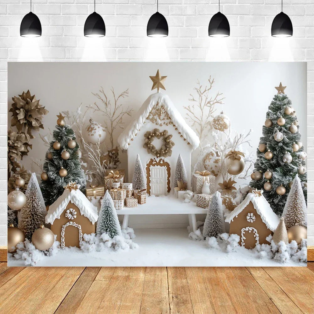 Magical Christmas Photo Background | Festive Scenery for Portraits