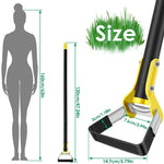 Ergonomische Gartenhacke aus Edelstahl mit langem Griff