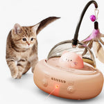 Katzenspielzeug mit Laser und Regenbogenlicht – USB Aufladung