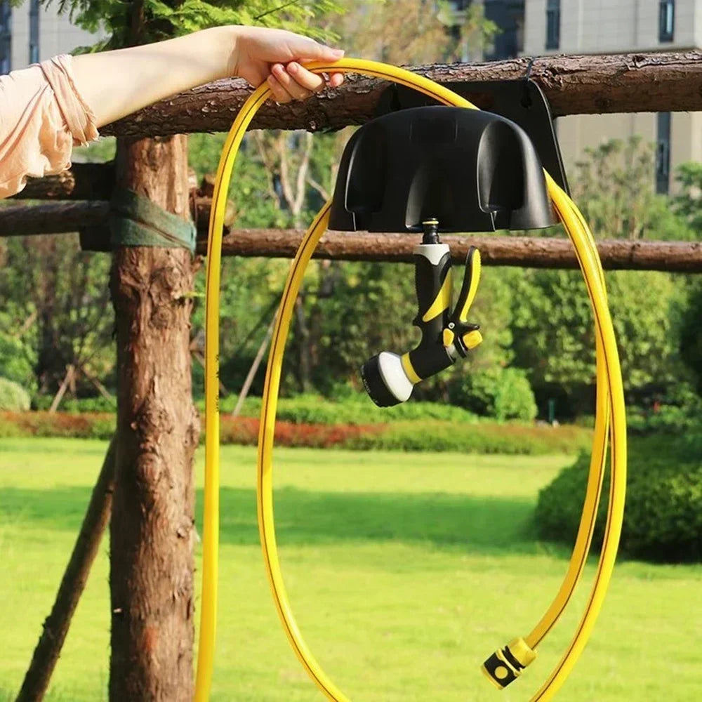 Wandmontierter Schlauchhalter für den Garten – Ordnung im Handumdrehen
