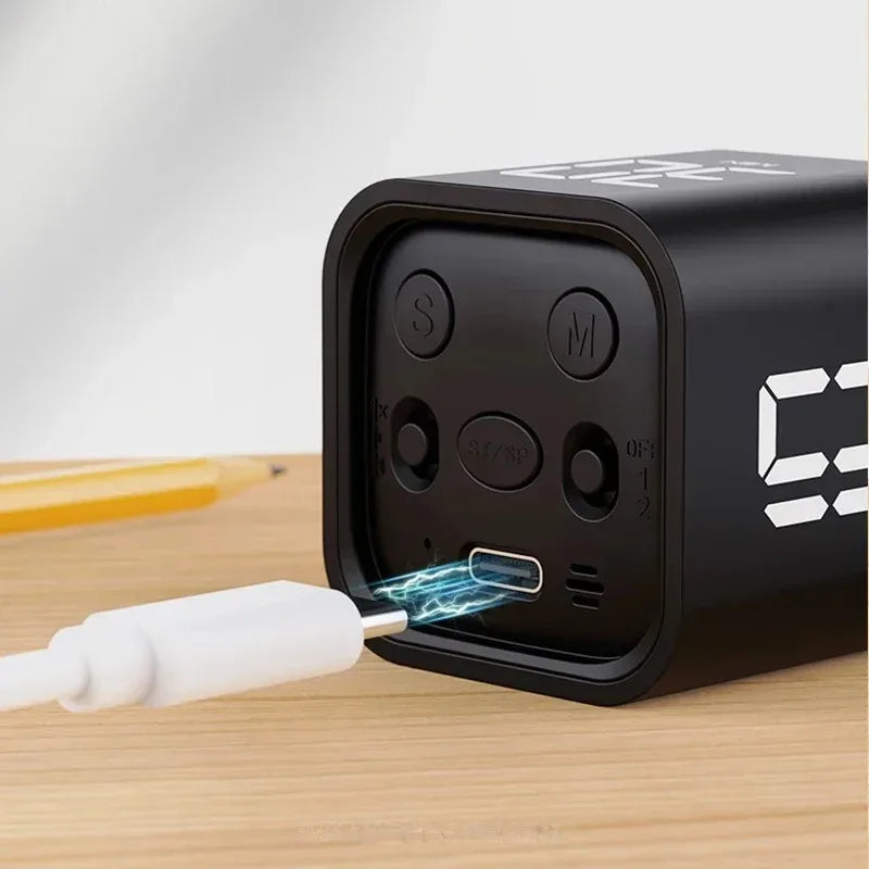Zeitwürfel SlimTimer – Tragbarer LED-Würfel-Timer mit Bewegungssensor