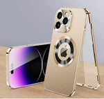 360° Full Protection Case for iPhone 15, 14, 13 – Magnetic & Aluminum