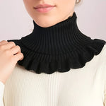 Elegant Women's Collar in Black and White | Detachable, Soft Style