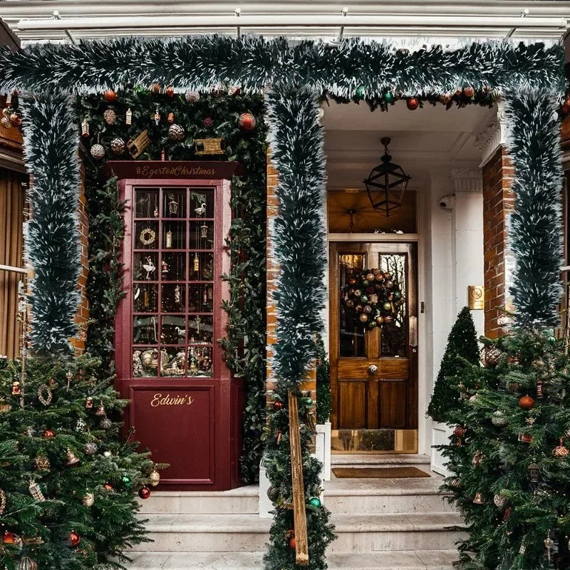 Weihnachtsdekoration Girlande – Künstliche Tannen-Girlande für Innen und Außen