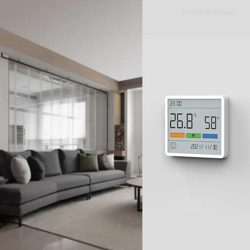 Digitaler Thermometer mit Hygrometer und Uhr für den Innenbereich