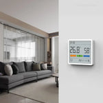 Multifunktionale Innenraumklimastation mit Uhr und Thermometer