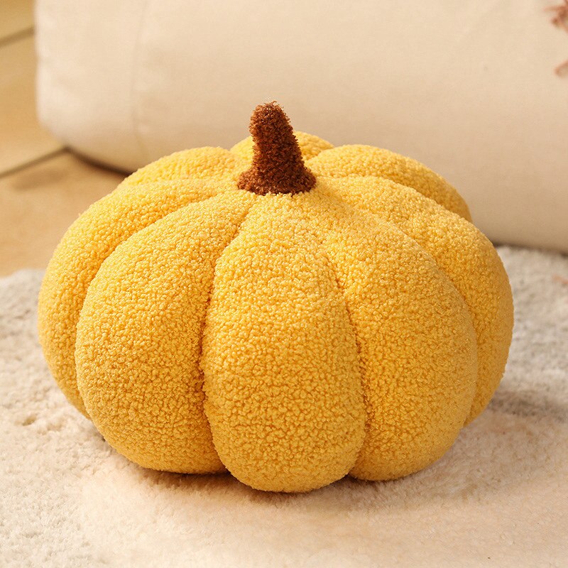 Kuschelkissen in Kürbisform
