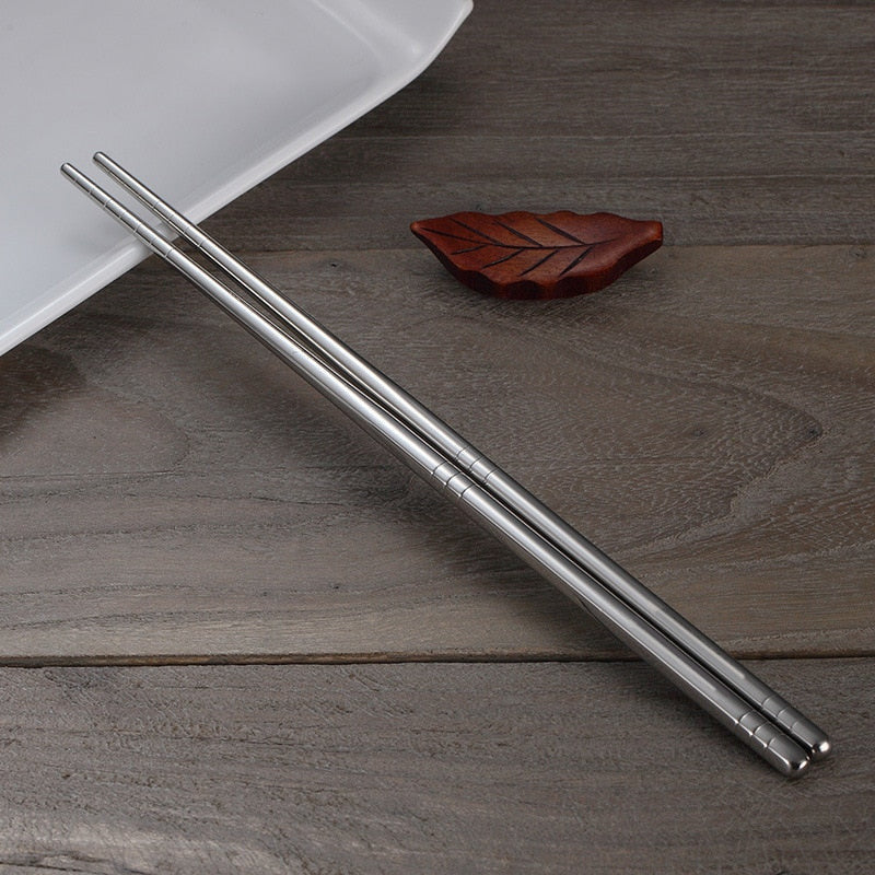 Elegantes Edelstahl Essstäbchen Set – 5 Paar für stilvolles Essen