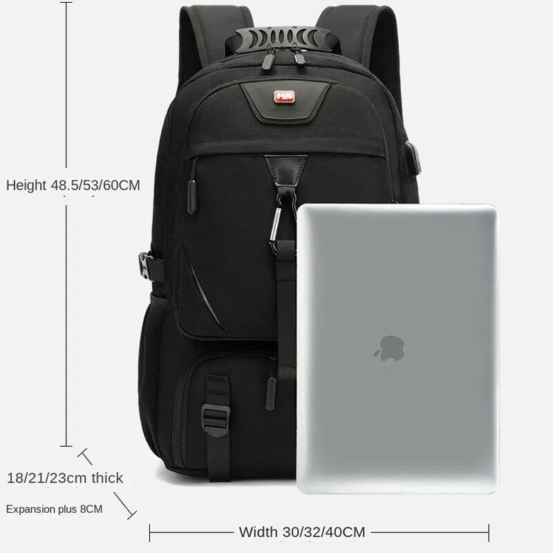 Technischer Trekking-Rucksack mit USB-Anschluss – 50L-80L Volumen