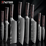 Edelstahl Küchenmesser Set von Nahria - 1-9 Teile mit Ergonomischen Griffen