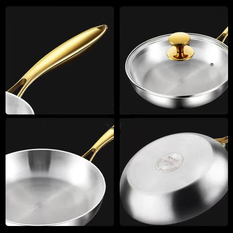 Edelstahl-Bratpfanne für Gas- & Induktionsherde – 28 cm