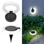 Verstellbare Solar-Gartenleuchte mit 360° Lichtlenkung