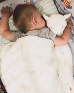 Flauschige Kuscheldecke für Babys mit niedlichem Hasen-Motiv