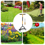 Lawn Aerator Pro | Manual Lawn Aeration with Steel Spikes | 16 Spikes & 8 Hollow Corers | For a Flourishing Garden