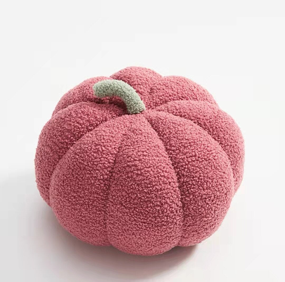 Kuschelkissen in Kürbisform