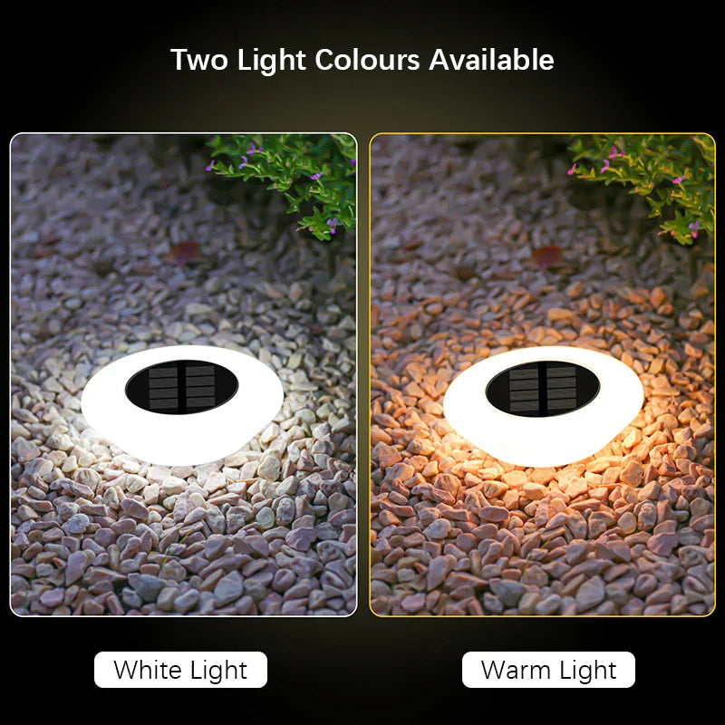 Solare Erdlichter mit 14 LEDs und 360° Beleuchtung – 4er Set