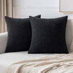 Boho Ripp-Cord-Kissenbezug – Stilvolle gestreifte Dekokissenhülle für Sofa oder Bett