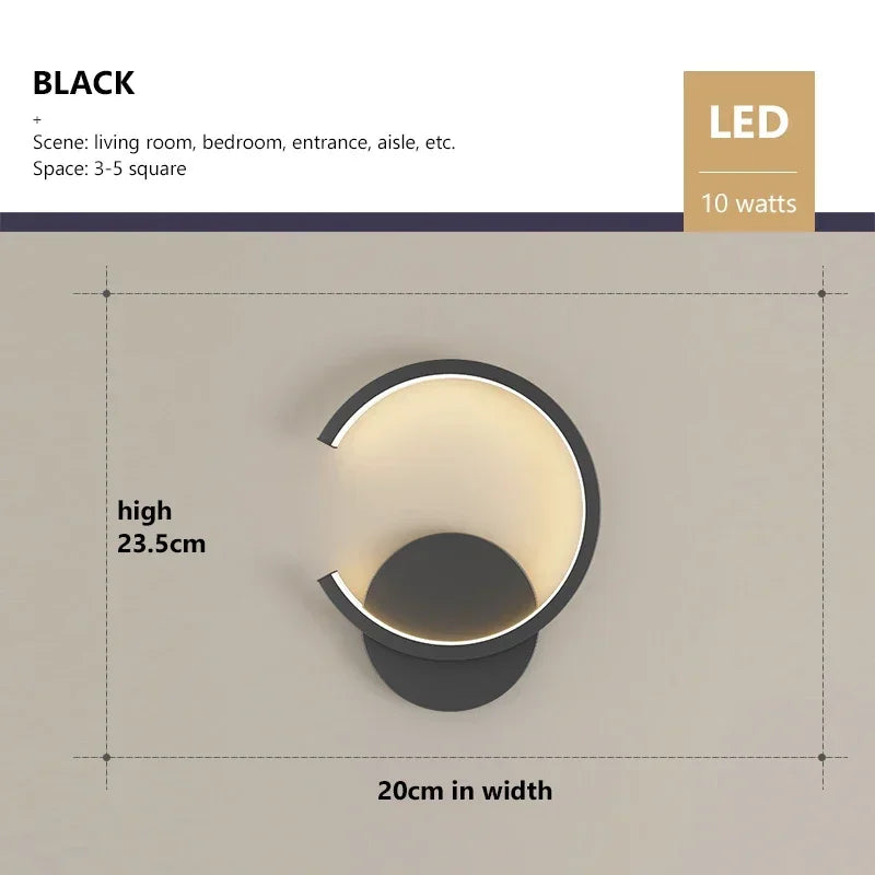 Elegant C-Design LED Wall Light | Minimalist Lighting for Your Home