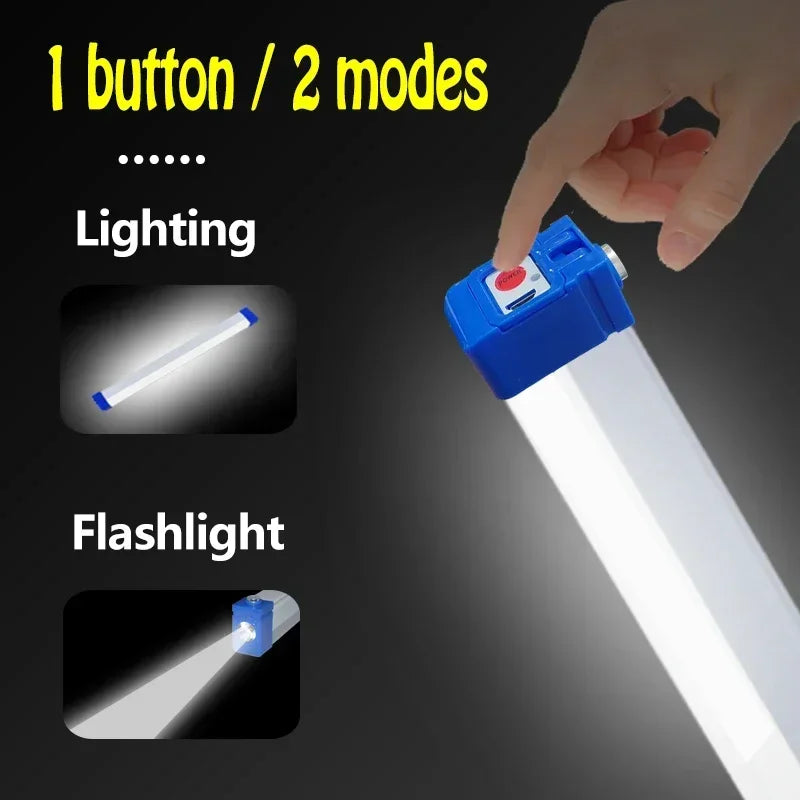 Wiederaufladbare LED-Röhrenlampe mit Magnetbefestigung