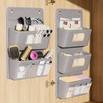 SmartSpace | Fabric Wall Organizer | With Clear Window & Hooks | Practical Compartments