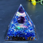 Orgonit-Pyramide mit Amethystpendel – Energie, Schutz und Dekoration