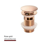 Elegante Push-Down Abflusslösung aus Messing – 11 Farben verfügbar