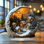 Beautiful Acrylic Christmas Figurines in Boho Style 23x20 cm