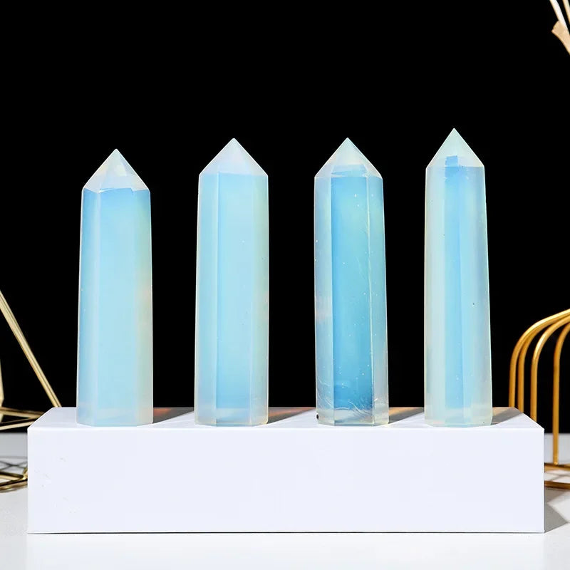 Crystal Clear Natural Quartz Obelisk | Spiritual Energy for Your Home