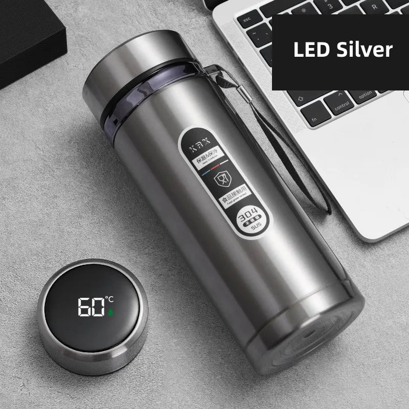 Intelligente Thermosflasche mit LED-Temperaturanzeige (800ml–1L)