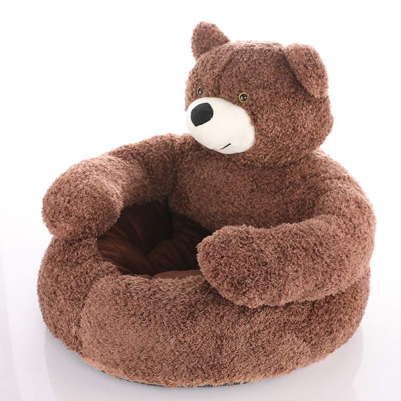 Thermal protection for your dog: Plush bed in the shape of a bear