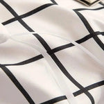 Stylish Plaid Duvet Cover Set – Breathable and Comfortable