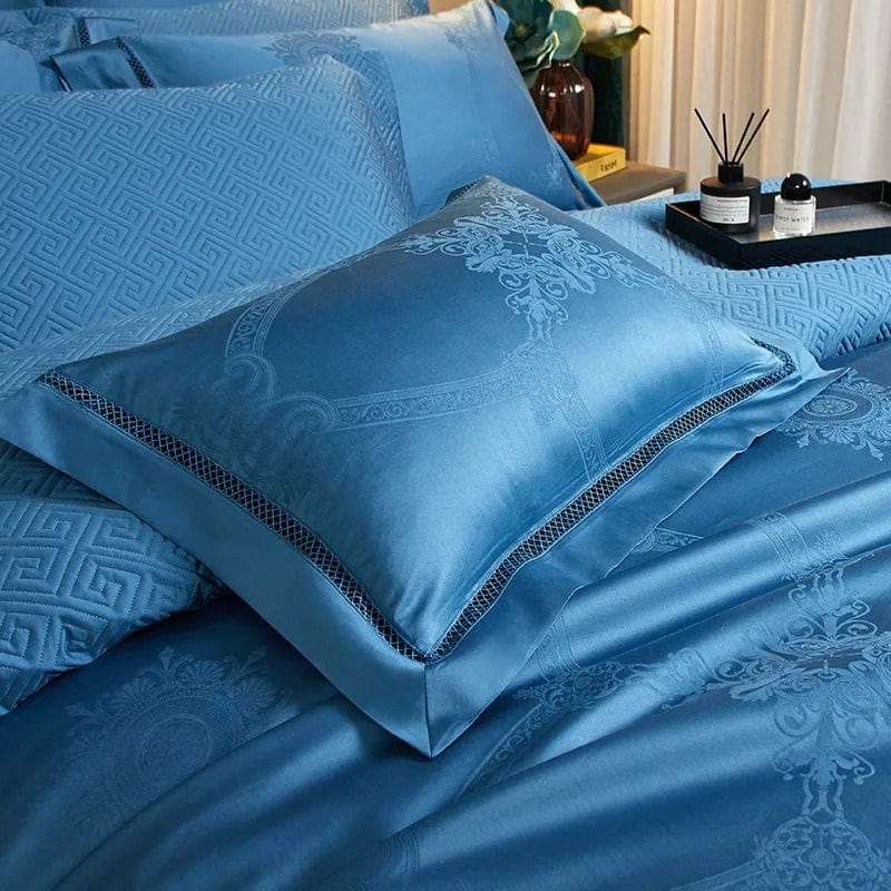 Heavenly Blue Egyptian Cotton Bedding Set