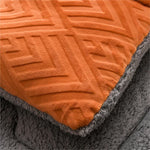 Cozy Sherpa Winter Blanket with Integrated Quilted Core