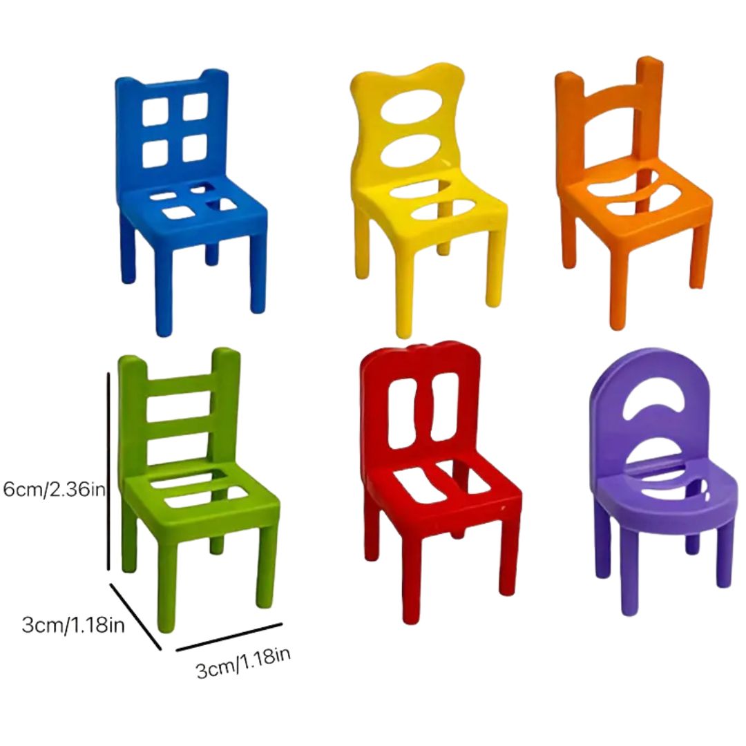 Stapelspiel für Montessori-Stühle