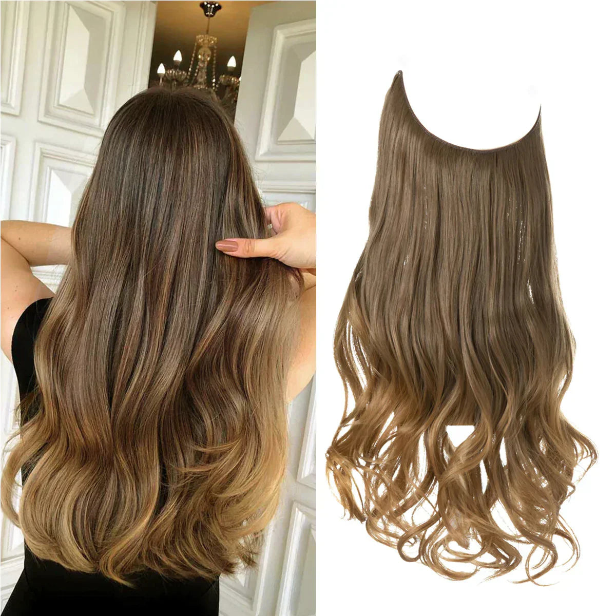 Natürliche Haarverlängerung | Premium Echthaar-Extensions | Hitzebeständig und Langlebig