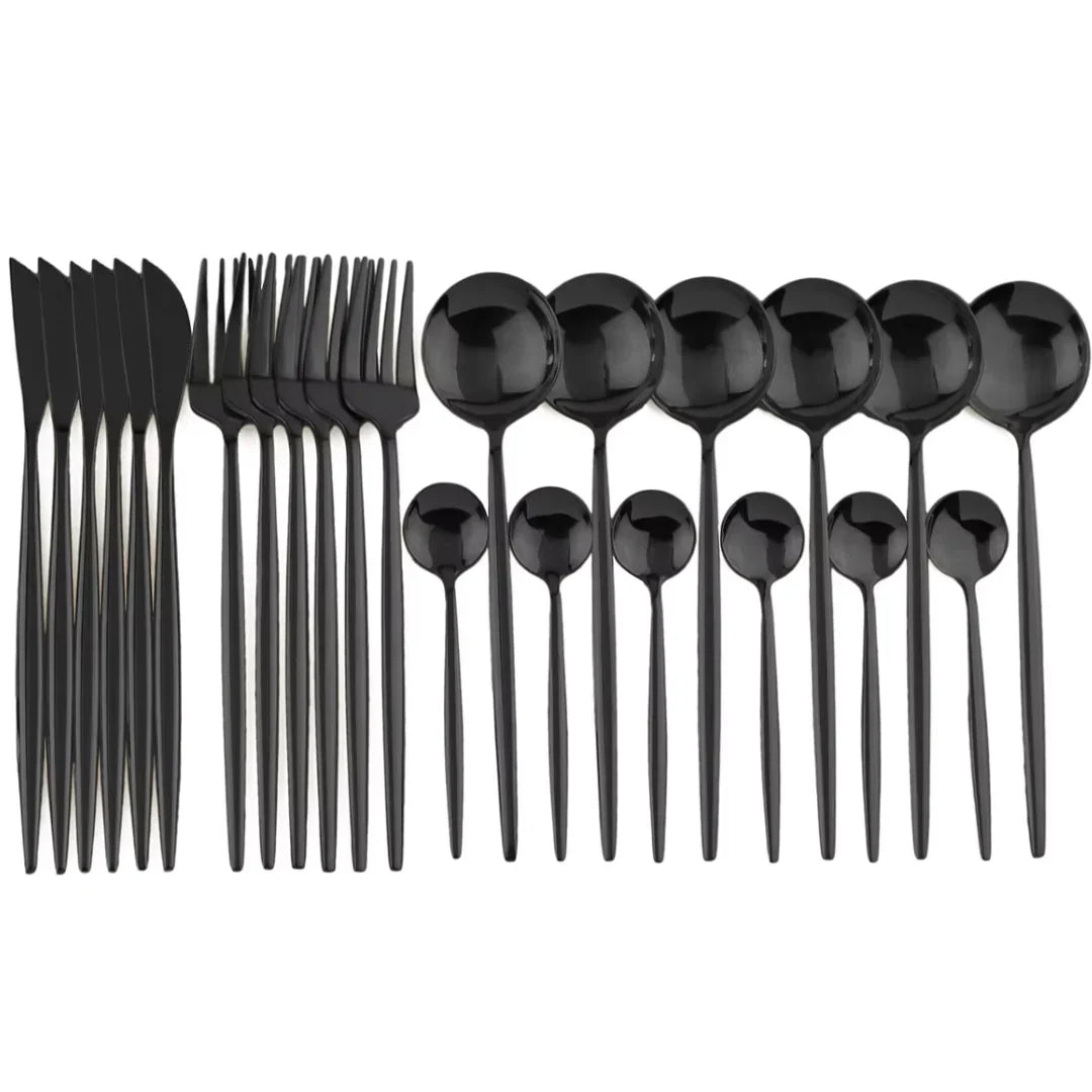 Elegantes 24-teiliges Besteckset für 4 Personen