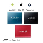 Tragbare SSD mit 128 GB – Schnelle USB 3.1 Verbindung