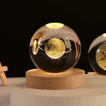 Starlight Universe Lamp | 3D Effect | Soothing Light | Crystal & Wood