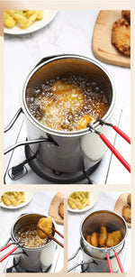 Kompaktes Frittier-Set mit Ölspar-Taste