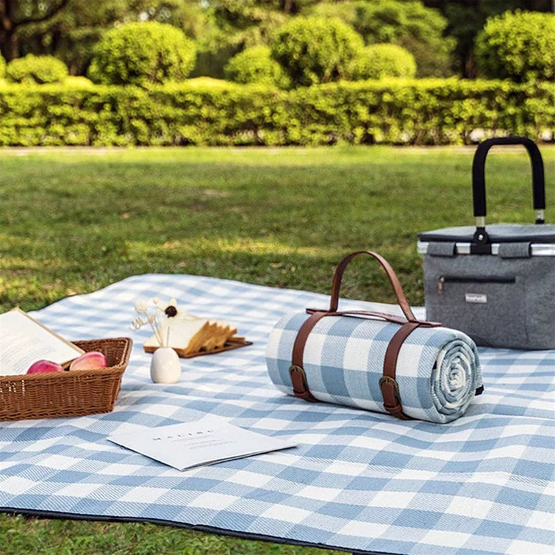 Kompakte Picknickdecke – Blau