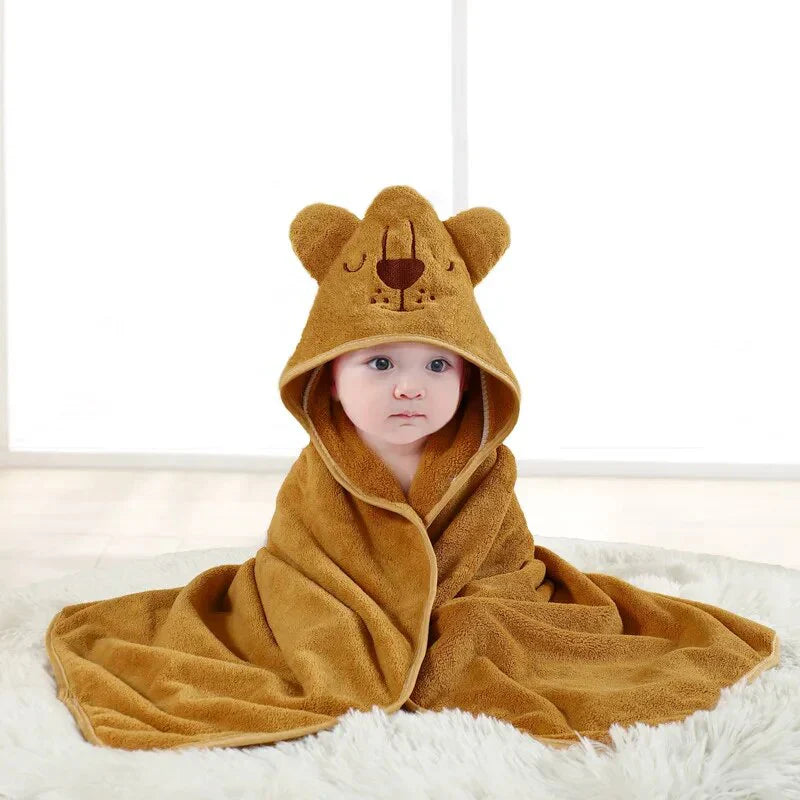 Baby-Badetuch mit Kapuze – Niedliche Tierdesigns für Kinder
