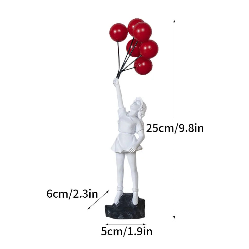 Moderne Skulpturenserie: Blumenwerfer Statue