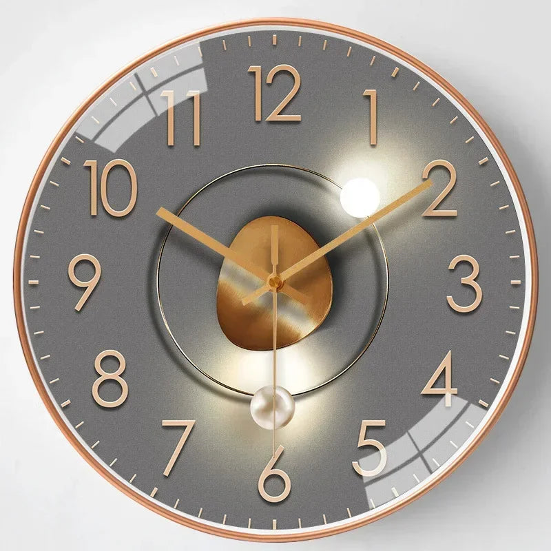 Elegante Wanduhr mit geräuschlosem Mechanismus – zeitloses Design